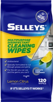 Selleys+Multipurpose+Disinfectant+Cleaning+Wipes+Pack+of+120