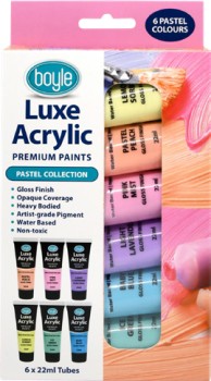 Boyle+Luxe+Acrylic+Premium+Paints+Pack+of+6