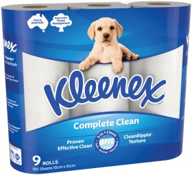 Kleenex+Complete+Clean+Toilet+Tissue+9+Pack