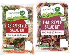 Community+Co+Asian+Style+Salad+Kit+250g+or+Thai+Style+Salad+Kit+285g