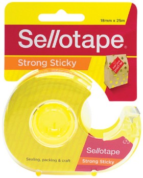 Sellotape+Sticky+Tape+18mmx25m+with+Dispenser+1+Pack