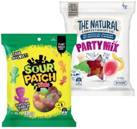 The+Natural+Confectionery+Co.+130-230g+or+Sour+Patch+Kids+Bag+190g+Selected+Varieties