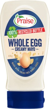 Praise+Whole+Egg+Squeezy+Mayo+470%E2%80%91500g+Selected+Varieties