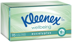 Kleenex+Wellbeing+Facial+Tissues+95+Pack+or+Allergy+Comfort+85+Pack+Selected+Varieties