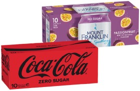 Coca%E2%80%91Cola%2C+Sprite%2C+Fanta+or+Mount+Franklin+Lightly+Sparkling+Water+10x375mL+Selected+Varieties