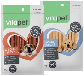 VitaPet+Dog+Treats+Sticks+100g+Selected+Varieties