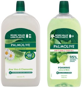 Palmolive+Foaming+Hand+Wash+Refill+500mL%2C+Liquid+Hand+Wash+Refill+1+Litre+or+Hand+Wash+400mL+Selected+Varieties