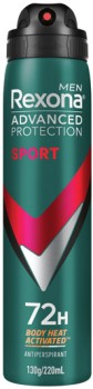 Rexona-Advanced-Protection-Antiperspirant-Spray-220mL-Selected-Varieties on sale