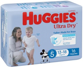 Huggies+Ultra+Dry+Nappies+14-28+Pack+Selected+Varieties