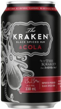 Kraken+Spiced+Rum+5.5%25+Varieties+4+pack