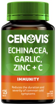 Cenovis+Echinacea%2C+Garlic%2C+Zinc+%2B+C+Tablets+125+Pack