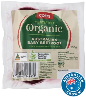 Coles+Australian+Organic+Baby+Beetroot+250g+Pack