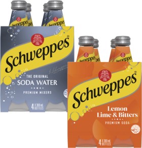 Schweppes+Soft+Drink%2C+Mixers+or+Mineral+Water+4x300mL