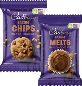 Cadbury+Baking+Chocolate+Blocks%2C+Chips+or+Melts+180g-225g