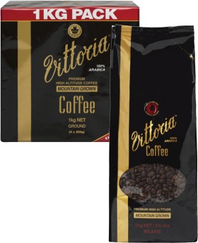 Vittoria+Mountain+Grown+Coffee+Beans+or+Ground+1kg