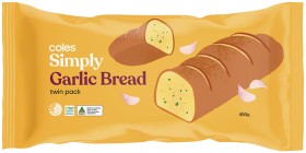 Coles+Simply+Garlic+Bread+Twin+Pack+450g