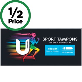 U-by-Kotex-Sport-Tampons-Pk-16 on sale