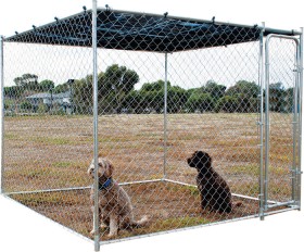 Galvanised+Pet+Enclosure+with+Sun+Shade+229x229x180cm