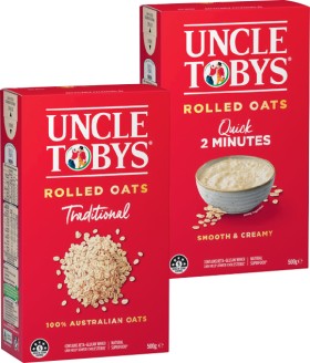 Uncle+Tobys+Traditional+or+Quick+Rolled+Oats+500g