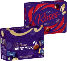 Cadbury+Dairy+Milk+Chocolate+Gift+Box+200g+or+Roses+Gift+Box+225g