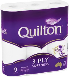 Quilton+Toilet+Tissue+3+Ply+9+Pack