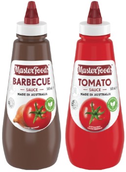 MasterFoods+Tomato+or+Barbecue+Squeezy+Sauce+475%E2%80%91500mL+Selected+Varieties