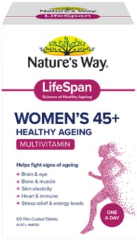 Natures-way-LifeSpan-Womens-45-Multivitamin-60-Tablet-Varieties on sale