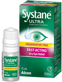 Systane+Ultra+Lubricant+Eye+Drops+Fast+Acting+Preservative+Free+10ml