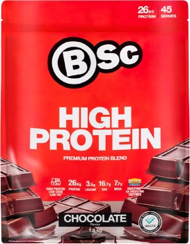 Bsc+Body+Science+High+Protein+Powder+Chocolate+-+1.8kg