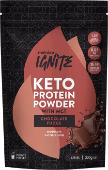 Melrose+Ignite+Keto+Protein+Powder+With+Mct+Chocolate+Fudge+300g