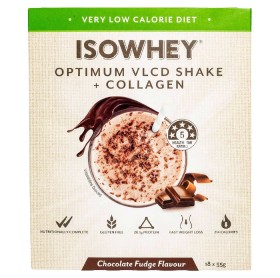 Isowhey+Optimum+VLCD+Shake+Chocolate+Fudge+18+x+55g