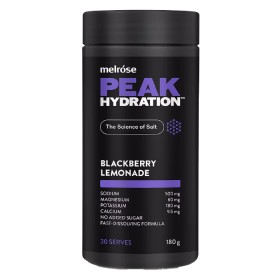 Melrose+Peak+Hydration+Powder+Blackberry+Lemonade+180g