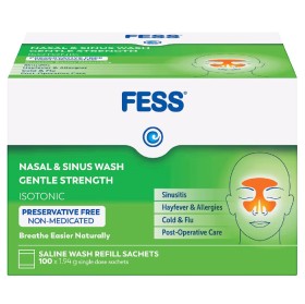 Fess+Nasal+%26amp%3B+Sinus+Wash+Refills+Gentle+Strength+100+Sachets