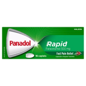 Panadol+Rapid+500mg+Paracetamol+Pain+Relief+Caplets+16+Pack