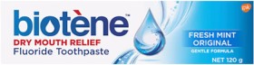 Biotene+Dry+Mouth+Relief+Fluoride+Toothpaste+Fresh+Mint+120g