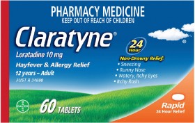 Claratyne+Hayfever+Allergy+Relief+Non+Drowsy+60+Tablets