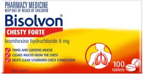 Bisolvon+Chesty+Forte+Cough+Tablets+100+Pack