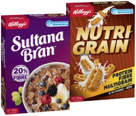 Kellogg%26rsquo%3Bs+Cereal+Nutri-Grain+290g+or+Sultana+Bran+420g