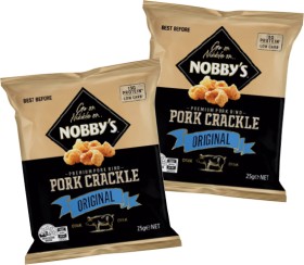 Nobby%26%23039%3Bs+Pork+Crackle+25g+Selected+Varieties