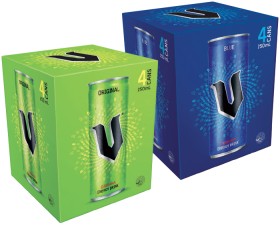 V+Energy+Drink+4x250mL+Selected+Varieties