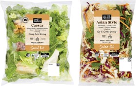 Coles+Kitchen+Asian+Style+Salad+Kit+350g+or+Caesar+Salad+Kit+290g