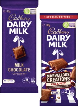 Cadbury+Dairy+Milk+Block+Chocolate+150g-190g