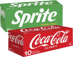 Coca-Cola%2C+Fanta+or+Sprite+Soft+Drink+10x375mL