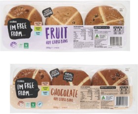 Coles+I%26%23039%3Bm+Free+From+Fruit+Hot+Cross+Buns+3+Pack+180g