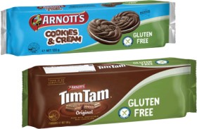 Arnott%26%23039%3Bs+Gluten+Free+Original+Tim+Tam+or+Cookies+and+Cream+Biscuits+120g-150g