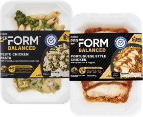 Coles+Perform+Frozen+Meal+330g