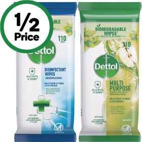 Dettol+Disinfectant+Wipes+Pk+110