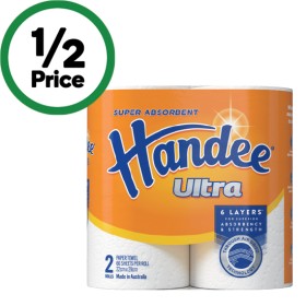 Handee+Ultra+Paper+Towel+Pk+2