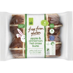 Woolworths+Free+From+Gluten+Hot+Cross+Bun+Varieties+Pk+4