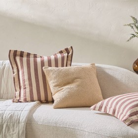 Frankie+Two+Tone+Stripe+Feather+Cushion+by+M.U.S.E.